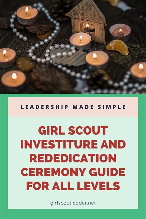 Scout Investiture Ceremony .